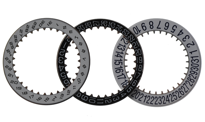 Disques de date horlogers