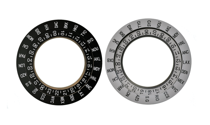 Disques fuseaux horaires